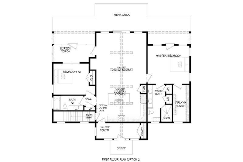 Home Plan - Floor Plan - Other Floor for Country House Plan #932-400 - 2 bed, 2 bath