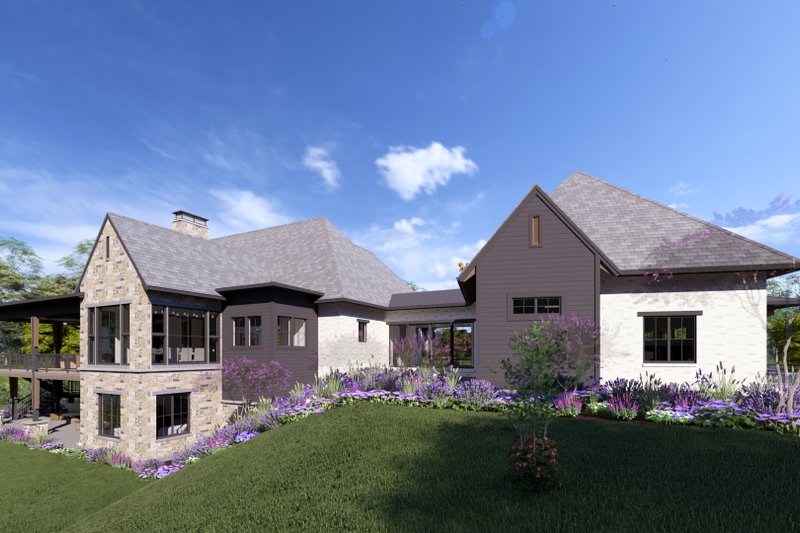Home Plan - Exterior - Other Elevation 3 for Tudor House Plan #1069-37 - 2 bed, 2.5 bath