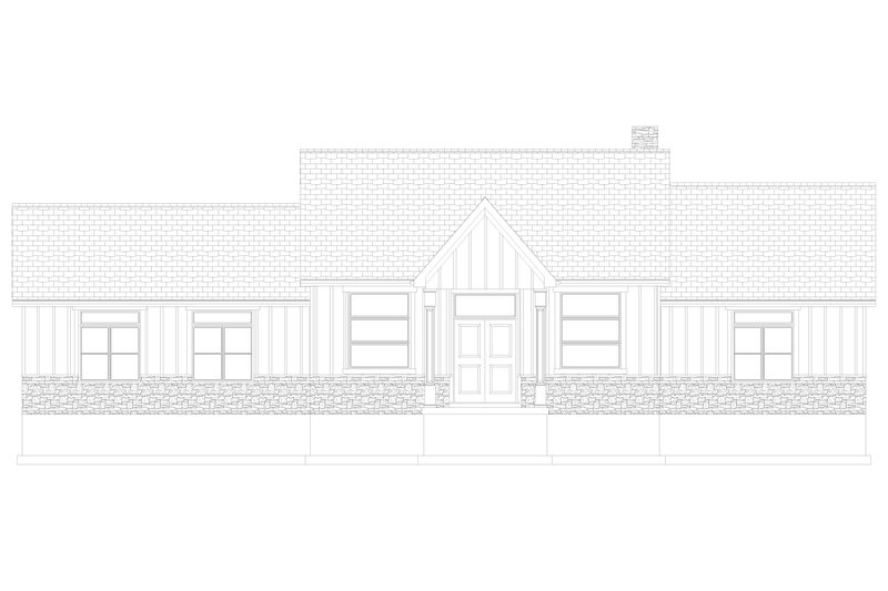 Architectural House Design - Exterior - Front Elevation 4 for Farmhouse House Plan #1060-345 - 3 bed, 2.5 bath