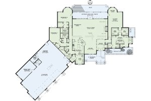 Floor Plan - Main Floor for Country House Plan #17-2386 - 3 bed, 3.5 bath