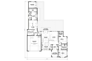 Floor Plan - Main Floor for Cottage House Plan #1105-5 - 3 bed, 2 bath
