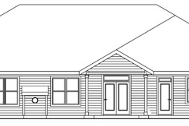 Home Plan - Exterior - Rear Elevation for Craftsman House Plan #124-773 - 3 bed, 2.5 bath