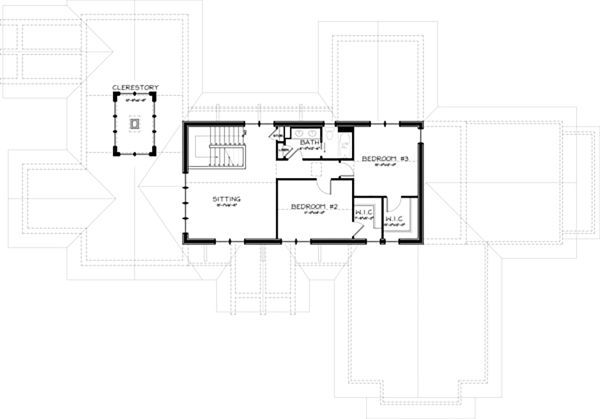 Home Plan - Craftsman Floor Plan - Upper Floor Plan #434-26