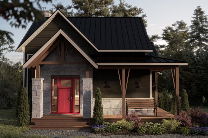 House Plan Design - Cottage Exterior - Front Elevation Plan #23-2786