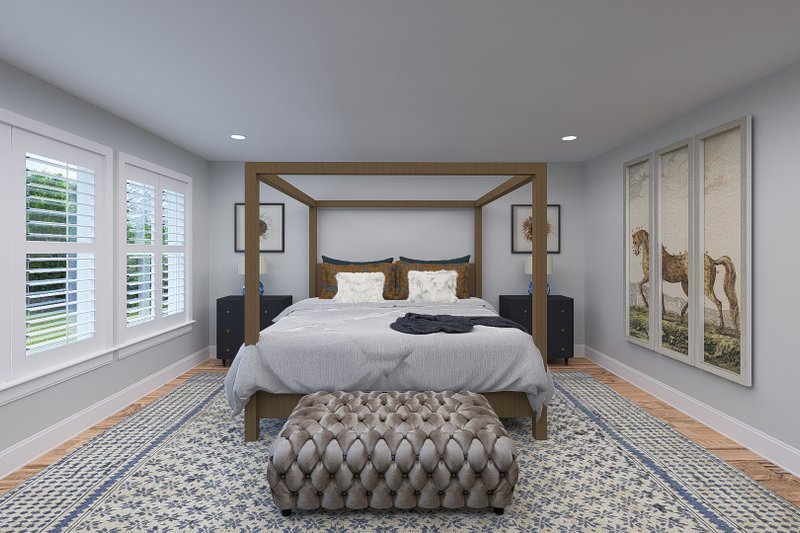 Architectural House Design - Interior - Master Bedroom for Farmhouse House Plan #1060-245 - 3 bed, 2.5 bath