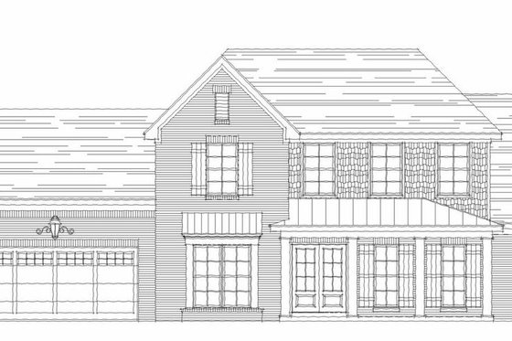 Exterior - Other Elevation for Farmhouse House Plan #329-354 - 4 bed, 3 bath