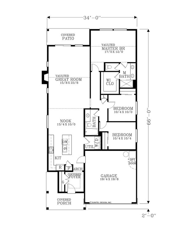 Home Plan - Craftsman Floor Plan - Main Floor Plan #53-632