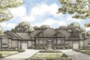 European Style House Plan - 4 Beds 3 Baths 2956 Sq/Ft Plan #20-1843 Exterior 