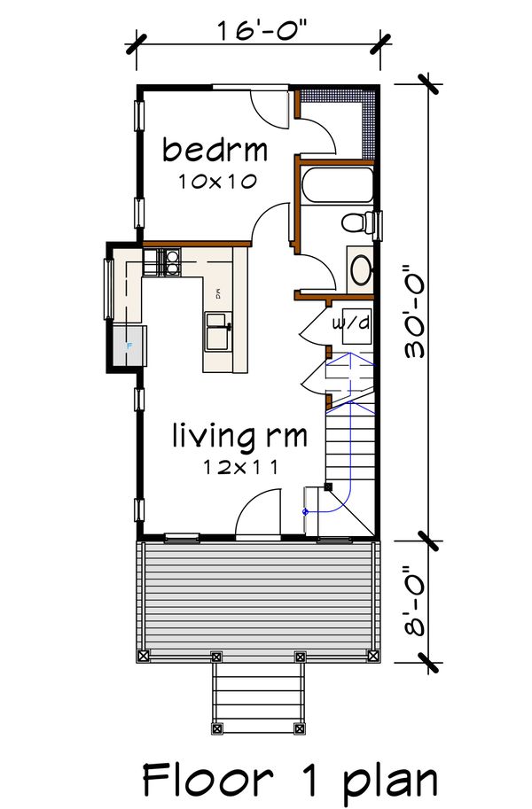 Home Plan - Bungalow Floor Plan - Main Floor Plan #79-308