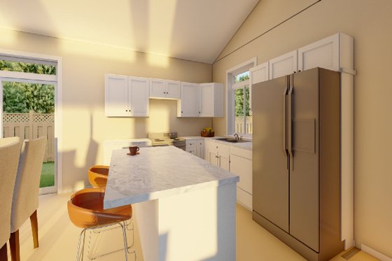 Interior - Kitchen for Contemporary House Plan #126-249 - 2 bed, 2 bath