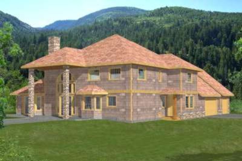 House Blueprint - Modern Exterior - Front Elevation Plan #117-426