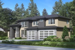 Exterior - Other Elevation for Modern House Plan #1066-82 - 4 bed, 3 bath