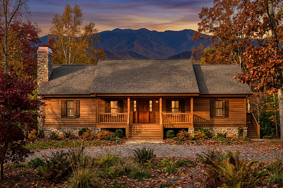 Exterior - Front Elevation for Ranch House Plan #30-330 - 3 bed, 2 bath