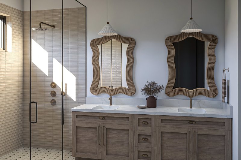 Dream House Plan - Interior - Bathroom for Barndominium House Plan #455-486 - 3 bed, 2.5 bath