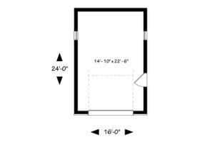 Floor Plan - Main Floor for Traditional House Plan #23-2633, 0 bath