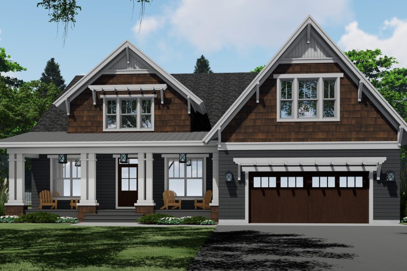 House Plan Design - Exterior - Front Elevation 4 for Craftsman House Plan #51-1205 - 4 bed, 3.5 bath