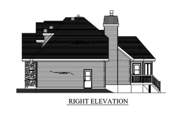 Exterior - Other Elevation for European House Plan #138-317 - 3 bed, 1 bath