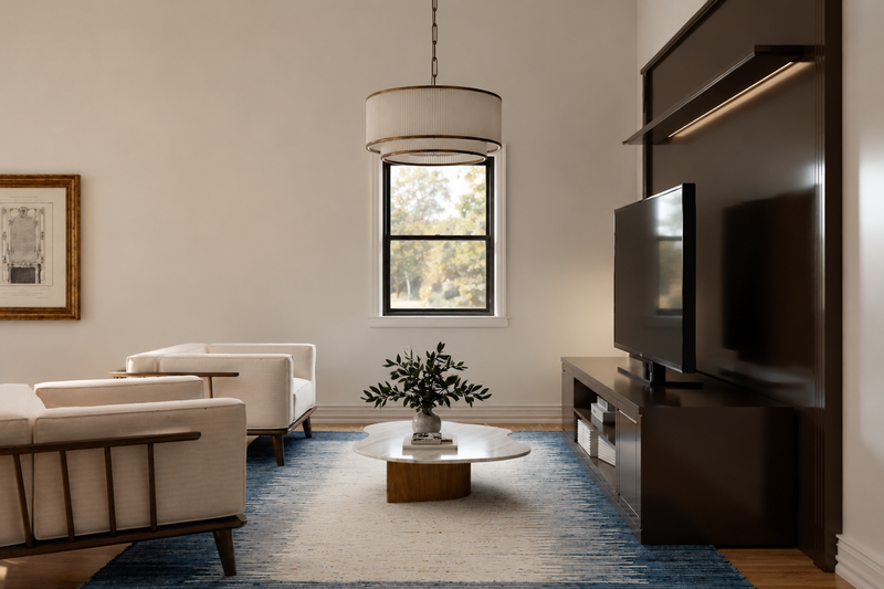 Home Plan - Interior - Family Room 1 for Barndominium House Plan #1064-466 - 1 bed, 1 bath