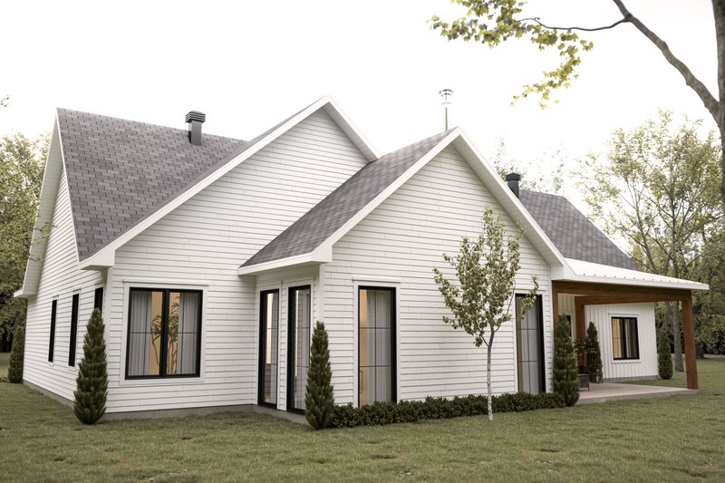 House Blueprint - Exterior - Front Elevation 3 for Country House Plan #23-2817 - 4 bed, 3 bath