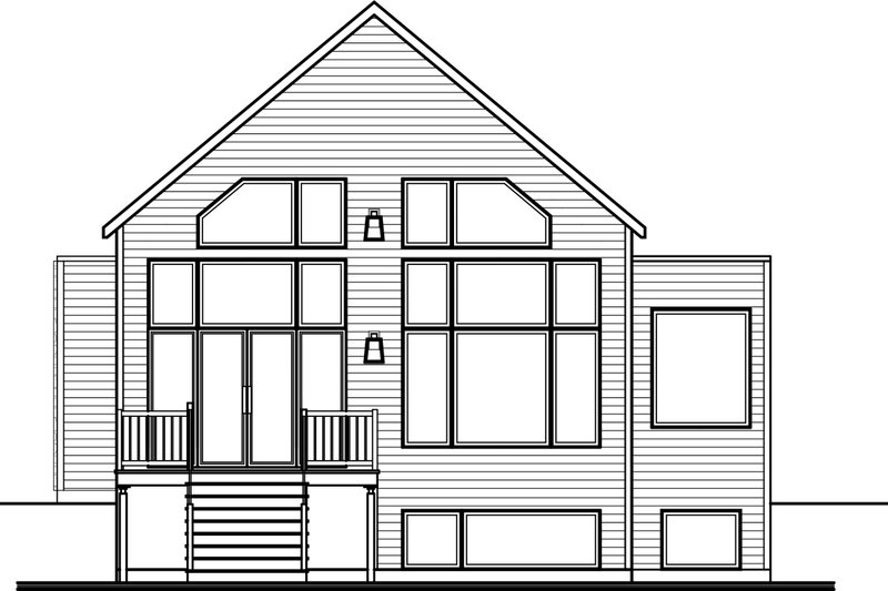Dream House Plan - Exterior - Rear Elevation 1 for Cottage House Plan #23-2766 - 3 bed, 2 bath