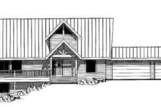 Exterior - Front Elevation for Modern House Plan #303-458 - 6 bed, 4 bath