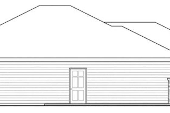 Exterior - Other Elevation for Traditional House Plan #124-869 - 3 bed, 2 bath
