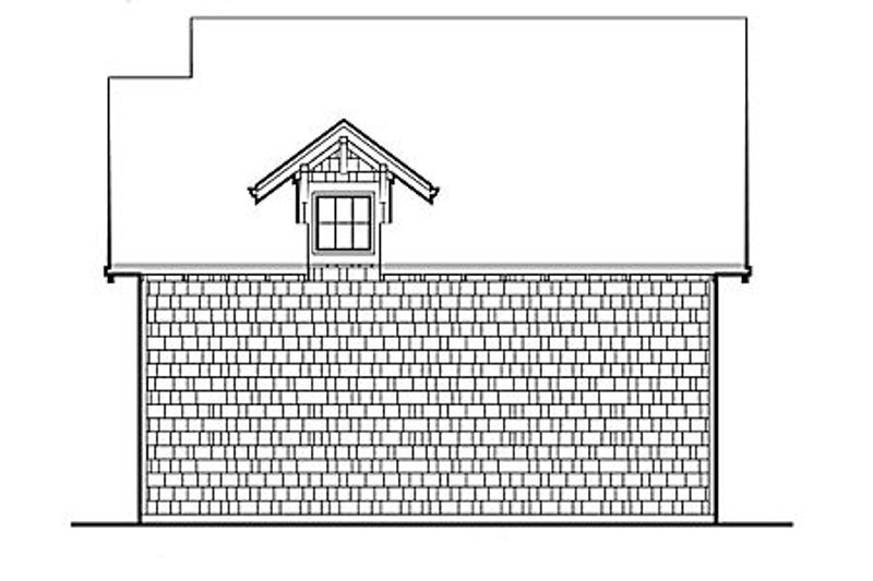 Dream House Plan - Exterior - Rear Elevation for Craftsman House Plan #48-155 - 1 bed, 0 bath