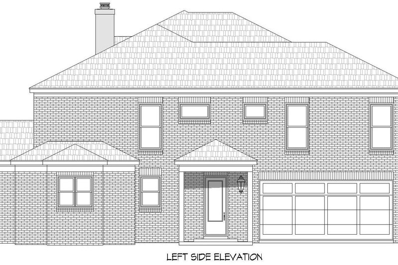 Home Plan - Exterior - Other Elevation for Colonial House Plan #932-974 - 6 bed, 5.5 bath