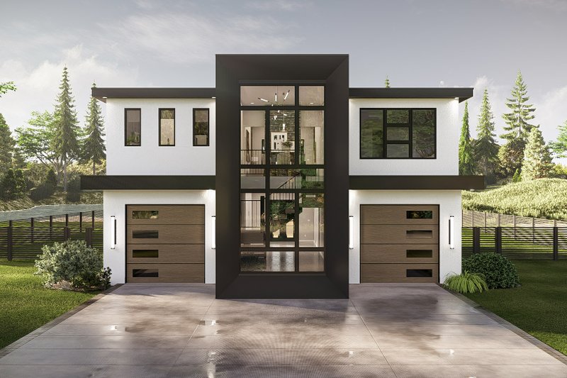 House Plan Design - Exterior - Other Elevation 2 for Modern House Plan #455-733 - 3 bed, 2.5 bath