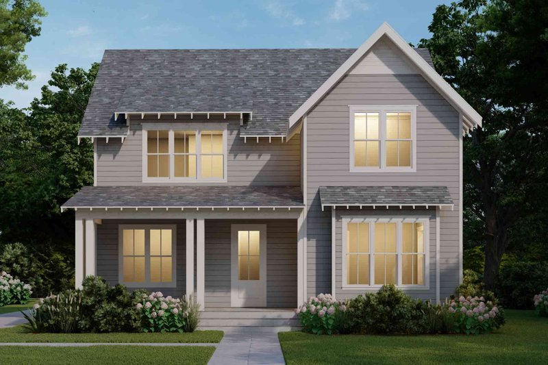 House Blueprint - Farmhouse Exterior - Front Elevation Plan #1079-4