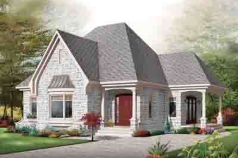 Dream House Plan - Cottage Exterior - Front Elevation Plan #23-621