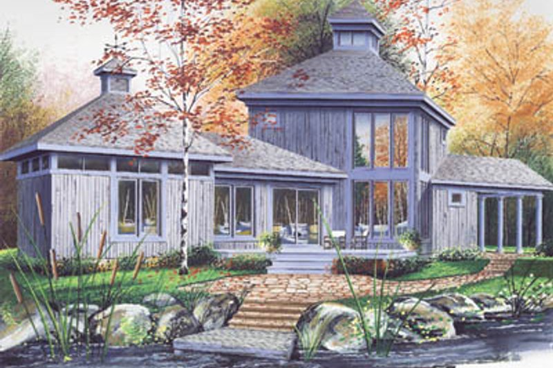Dream House Plan - Contemporary Exterior - Front Elevation Plan #23-2020