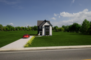 Contemporary Style House Plan - 3 Beds 2.5 Baths 1943 Sq/Ft Plan #1116-5 Exterior 