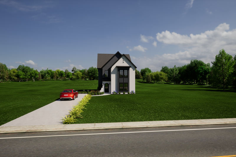 House Design - Exterior - Front Elevation 4 for Contemporary House Plan #1116-5 - 3 bed, 2.5 bath