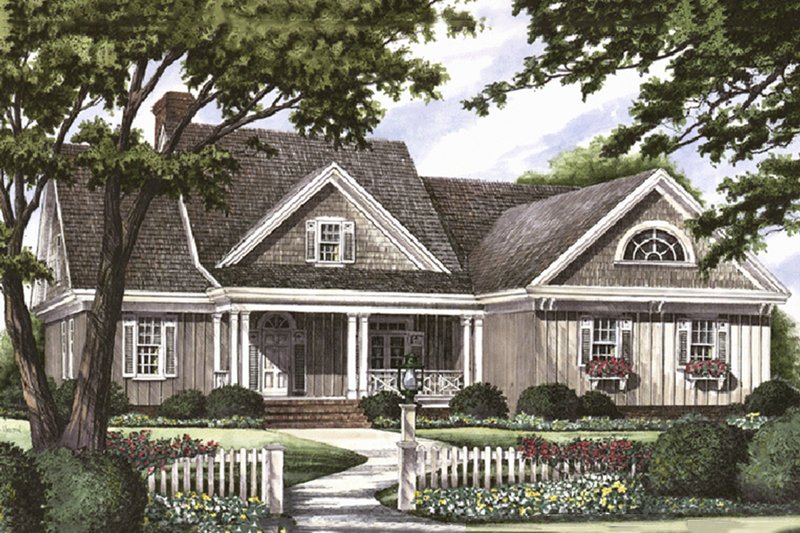 Home Plan - Southern Exterior - Front Elevation Plan #137-181