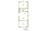Mediterranean Style House Plan - 2 Beds 1 Baths 779 Sq/Ft Plan #1106-101 Floor 