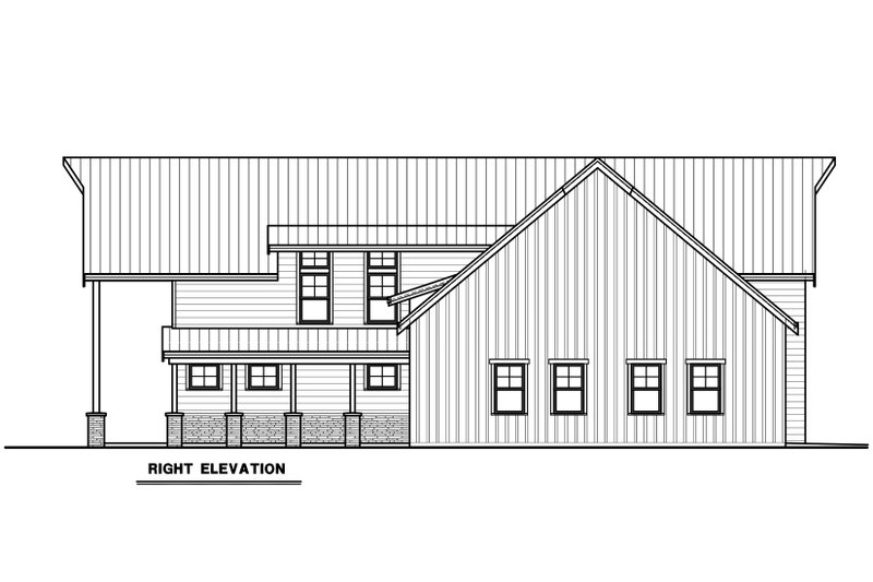 Home Plan - Exterior - Other Elevation 2 for Barndominium House Plan #1070-218 - 2 bed, 2.5 bath