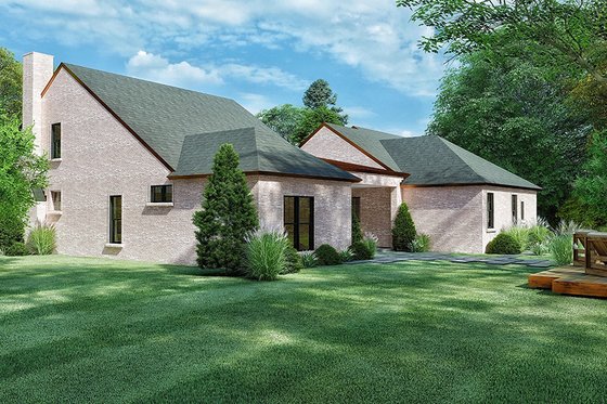 Exterior - Other Elevation 2 for European House Plan #923-167 - 4 bed, 3 bath