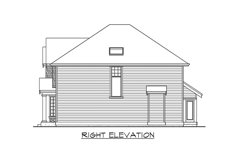 Dream House Plan - Exterior - Other Elevation 3 for Traditional House Plan #132-137 - 4 bed, 2.5 bath