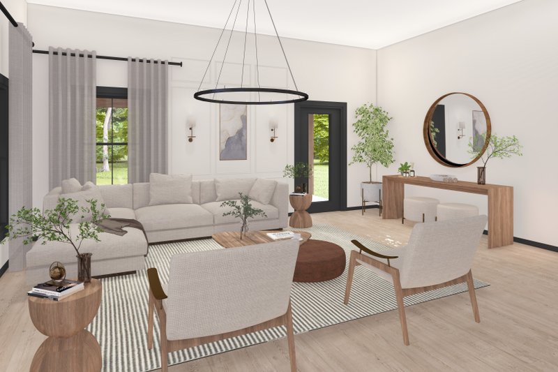 House Design - Interior - Family Room for Barndominium House Plan #1064-312 - 3 bed, 1 bath