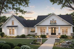 Dream House Plan - Exterior - Front Elevation for Ranch House Plan #21-667 - 4 bed, 2.5 bath