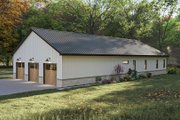 Barndominium Style House Plan - 2 Beds 2 Baths 1891 Sq/Ft Plan #455-505 