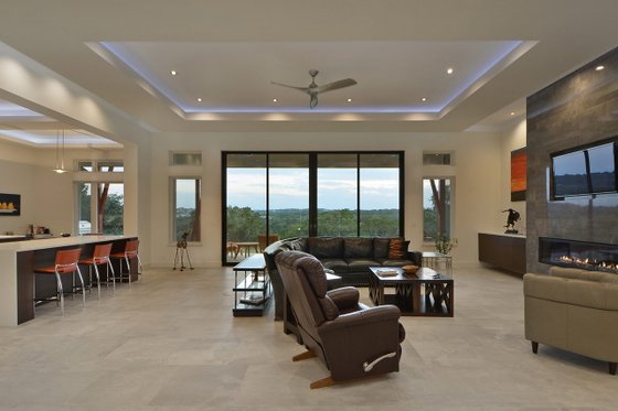 Interior - Family Room 1 for Contemporary House Plan #935-18 - 4 bed, 4 bath