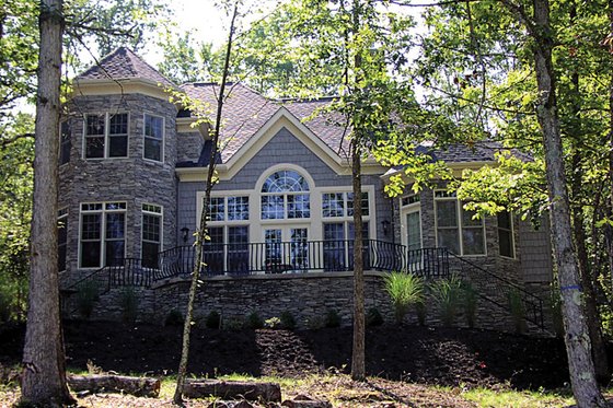 Exterior - Rear Elevation for Country House Plan #453-29 - 3 bed, 3.5 bath