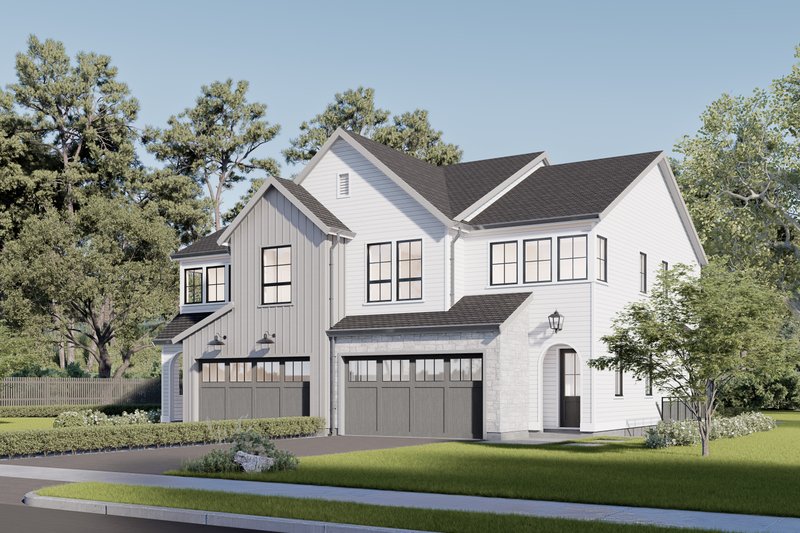 Home Plan - Exterior - Front Elevation 3 for Farmhouse House Plan #1114-29 - 8 bed, 4 bath