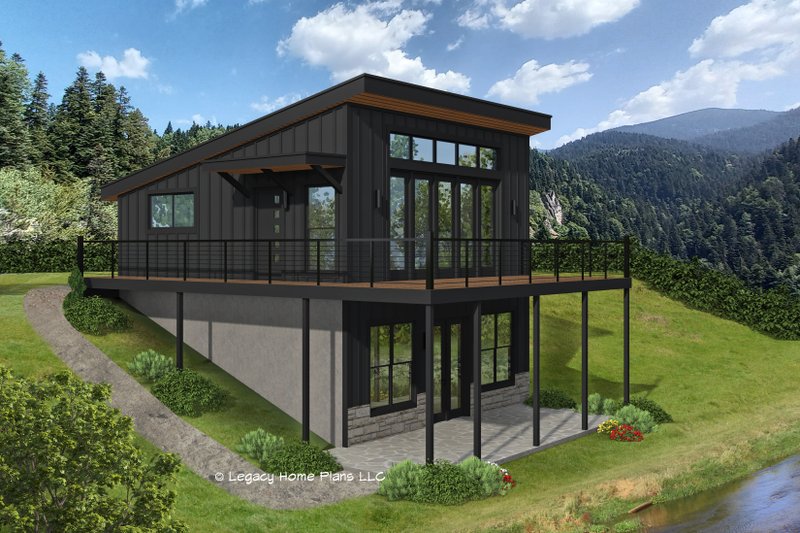 House Plan Design - Contemporary Exterior - Front Elevation Plan #932-881
