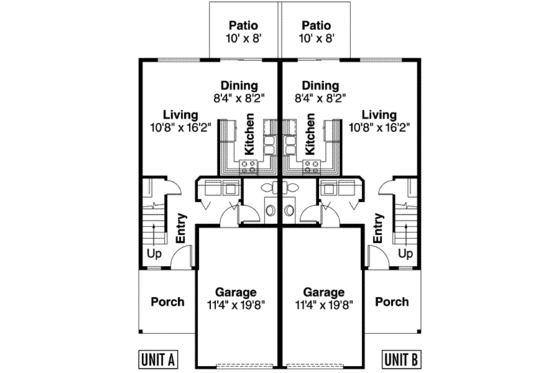 Floor Plan - Main Floor for Traditional House Plan #124-571 - 4 bed, 2.5 bath