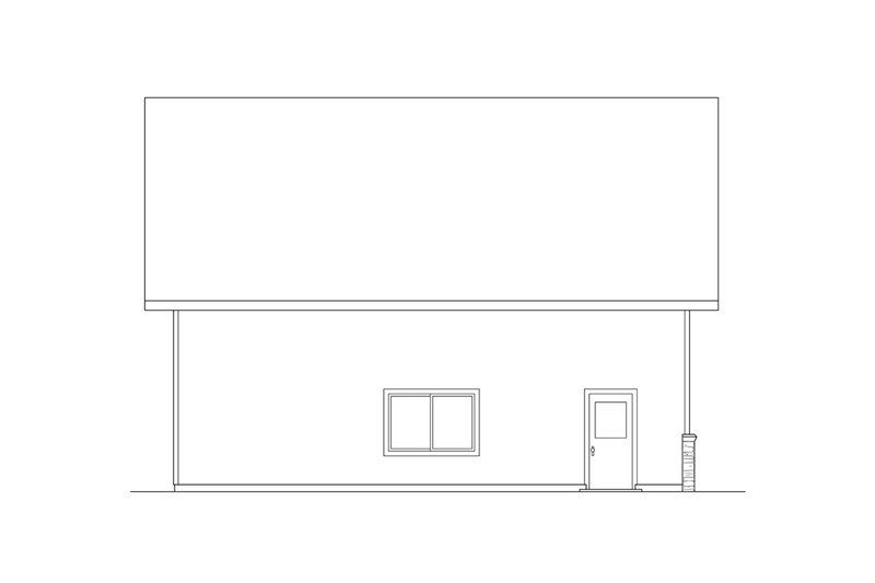 House Plan Design - Exterior - Other Elevation for Traditional House Plan #124-1320, 1 bath