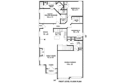 European Style House Plan - 3 Beds 2 Baths 1468 Sq/Ft Plan #81-13835 