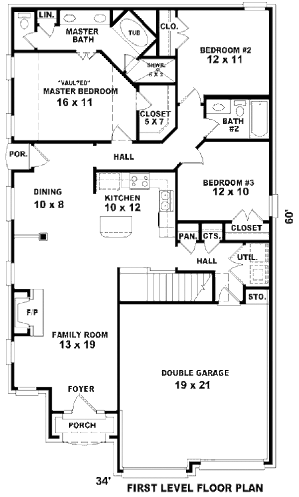 European Floor Plan - Main Floor Plan #81-13835